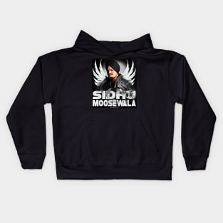 Sidhu punjabi singer artwork Kids Hoodie